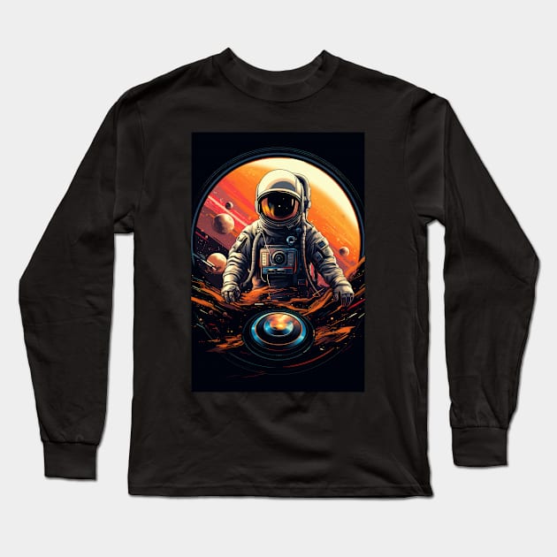 Astronaut DJ Long Sleeve T-Shirt by TheMadSwede